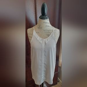 Cute Loose flowy White sleeveless top